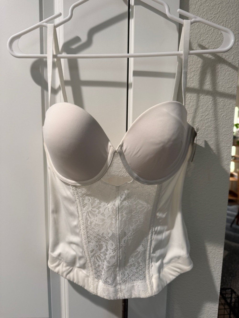 NWT- White Lace Bustier Corset Top - Women's Intimates